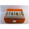 Image 8 : Plastic Tackle Box with Assorted Fishing Supplies