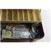 Image 6 : Metal Old Pal Tackle Box with Assorted Fishing Supplies