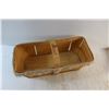 Image 8 : Wooden Basket and Indiginous Design Wooden Cheese Storage Box 18'' x 8''