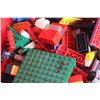 Image 11 : Plano Large Plastic Tool Box and Assorted Building Blocks
