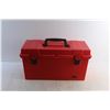 Image 14 : Plano Large Plastic Tool Box and Assorted Building Blocks