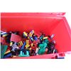 Image 8 : Plano Large Plastic Tool Box and Assorted Building Blocks