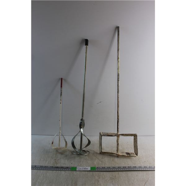 (3) Spiral Paint Mixers - as is
