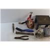 Image 2 : Metal Brush, Chisels, Dolly Electrical Components, Wire Cutters and Assorted Items
