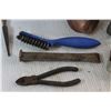 Image 3 : Metal Brush, Chisels, Dolly Electrical Components, Wire Cutters and Assorted Items
