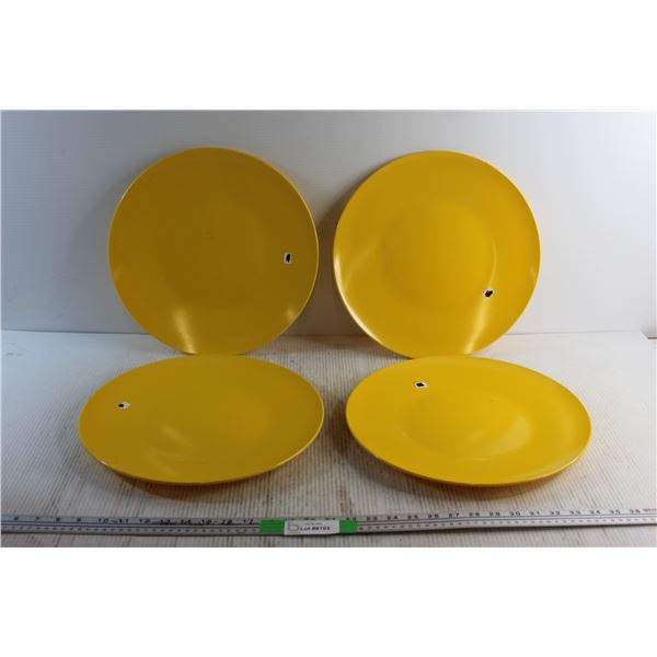 (4) Large Plastic Platters 14''