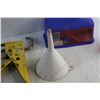 Image 10 : Funnels, Caulking Gun, Screwdriver, Electric Component and Hardware
