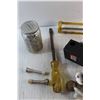 Image 6 : Funnels, Caulking Gun, Screwdriver, Electric Component and Hardware