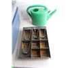 Image 7 : (2) Medium Rubbermaid Totes, Cash Drawer and Plant Watering Can