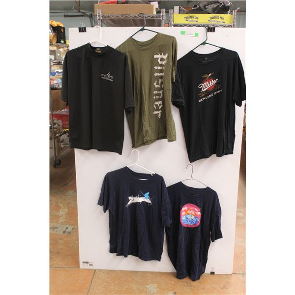 * (5) T Shirts - Size M