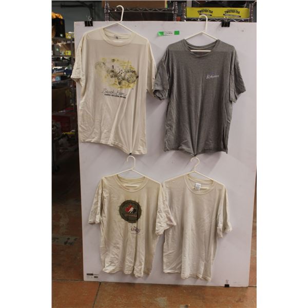* (4) T Shirts - Size L