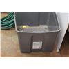 Image 3 : * Large Plastic Tote and (2) Garden Hoses - Length Unknown