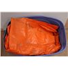 Image 3 : * (6) Nylon Tarps and Large Plastic Tote - As Is
