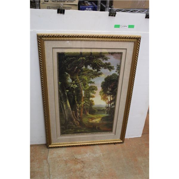 * Framed Forest View Print 43'' x 31''