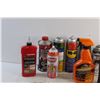 Image 4 : (13) Automotive Sprays and Liquids - WD40, Cleaner Wax & Glass Cleaner and (2) Mops
