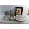 Image 1 : (3) Photo Frames 8'' x 10'', Serving Platter, 100pc Pokemon Puzzle - Sealed and Rock Painting Kit