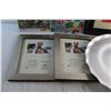 Image 3 : (3) Photo Frames 8'' x 10'', Serving Platter, 100pc Pokemon Puzzle - Sealed and Rock Painting Kit