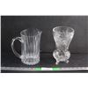 Image 1 : Glass Pitcher and Vase 9''