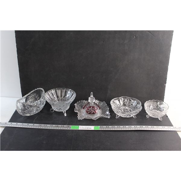 (5) Crystal Candy Dishes