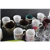 Image 3 : (2) Serving Trays, ( (16) Mugs, (4) Glasses and (2) Cookie Jars