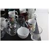 Image 7 : (2) Serving Trays, ( (16) Mugs, (4) Glasses and (2) Cookie Jars