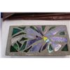 Image 3 : Stained Glass In Concrete Sidewalk Yard Decor, (5) Shower Curtains- Some Holes