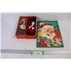 Image 1 : (2) Vintage Eaton Small Christmas Dolls w/ Boxes, Vintage Santa Claus Children's Coloring Book- Bare