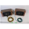 Image 1 : (2) Sanyo Speakers- 12'' x 5'' x 7.5''- Both As Is