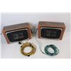 Image 2 : (2) Sanyo Speakers- 12'' x 5'' x 7.5''- Both As Is