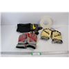 Image 1 : InLife Round Digital Alarm Clock- Powers On, (2) Sets Of Baseball Batting Gloves, Misc.