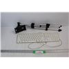 Image 1 : Small Adjustable Tripod, Apple Computer Keyboard- Powers On, Works