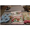 Image 2 : Christmas Tablecloth, (3) bed Sheets/ Blankets, Mickey Mouse, Bernstein Bears, Misc.