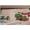 Image 6 : Christmas Tablecloth, (3) bed Sheets/ Blankets, Mickey Mouse, Bernstein Bears, Misc.