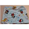 Image 7 : Christmas Tablecloth, (3) bed Sheets/ Blankets, Mickey Mouse, Bernstein Bears, Misc.
