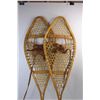 Image 3 : Pair Of Vintage Wooden Snow Shoes- 42.5'' Long