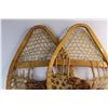 Image 4 : Pair Of Vintage Wooden Snow Shoes- 42.5'' Long