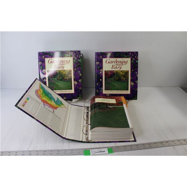 (3) Gardening Made Easy Binder Books -
