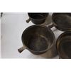 Image 2 : Vintage Cast Iron Pots & Pans w/ Wooden Handles - Some Wear