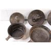Image 3 : Vintage Cast Iron Pots & Pans w/ Wooden Handles - Some Wear
