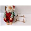 Image 7 : Santa Doll w/ Wooden Chair - Some Wear, (4) Bags of Toys: My Little Pony, Minions, Looney Toons, & (