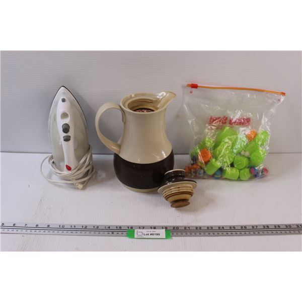 Thermos Coffee Carafe', Iron - Powers On, Kids Building/Sand Toys in Bag