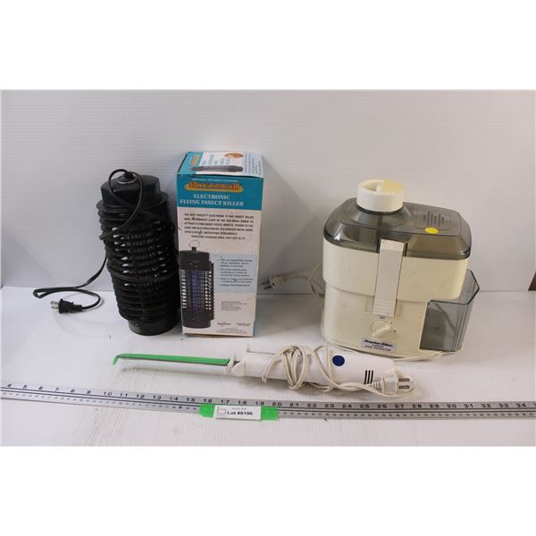 Proctor Silex Juice Extractor - Powers On, Electric Knife, Electronic Flying Insect Killer