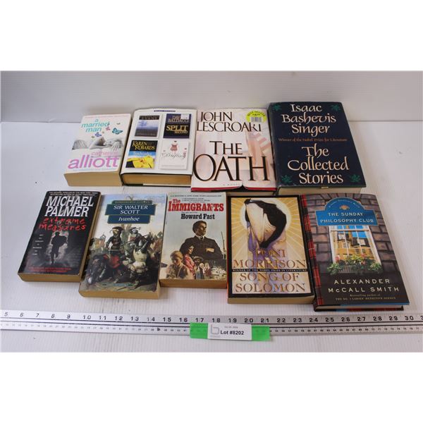 (9) Books: Extreme Measures, Ivanhoe, Immigrants, The Oath, The Sunday Philosophy Club, Misc.