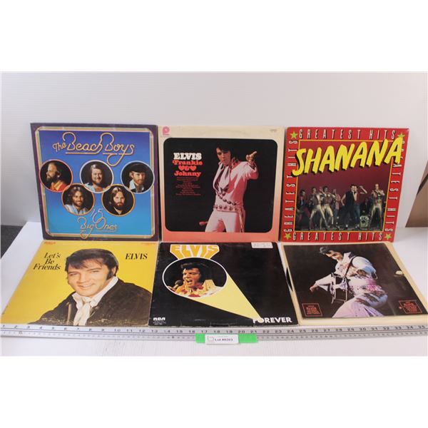 (6) Records: Elvis Presley, Beach Boys, Shanana