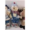 Image 3 : (4) Christmas Stuffed Animals Decor - 19" Tall