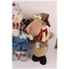 Image 4 : (4) Christmas Stuffed Animals Decor - 19" Tall