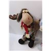 Image 6 : (4) Christmas Stuffed Animals Decor - 19" Tall