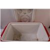 Image 2 : Red Coleman PolyLite Cooler w/Lid - Some Wear