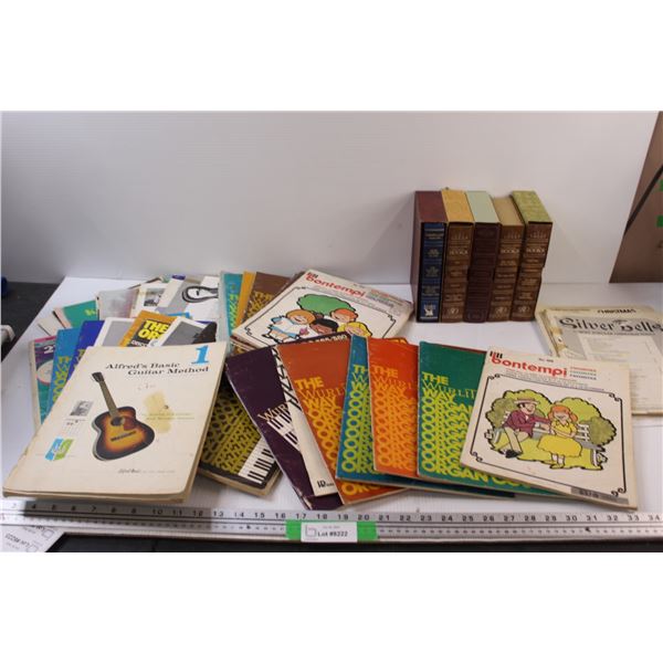 (5) Reader's Digest Books, Various Organ Music Books & Guitar Books