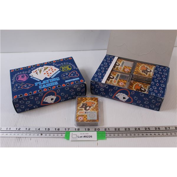 (24) Decks of BC Lions Playing Cards - NIB